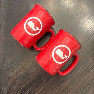 Set of 2 Vineyard Vines Whale Logo Mugs